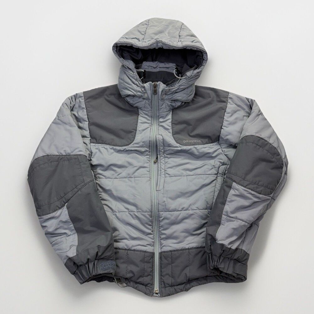 Vintage Patagonia Puff Ryder Men’s Insulated Jacket Small Gray Full Zip Gorpcore